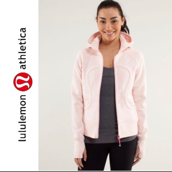 lululemon athletica Tops - Lululemon Scuba Hoodie Bubblegum Pink Zipper Front
Jacket with Hood Pink Size 10